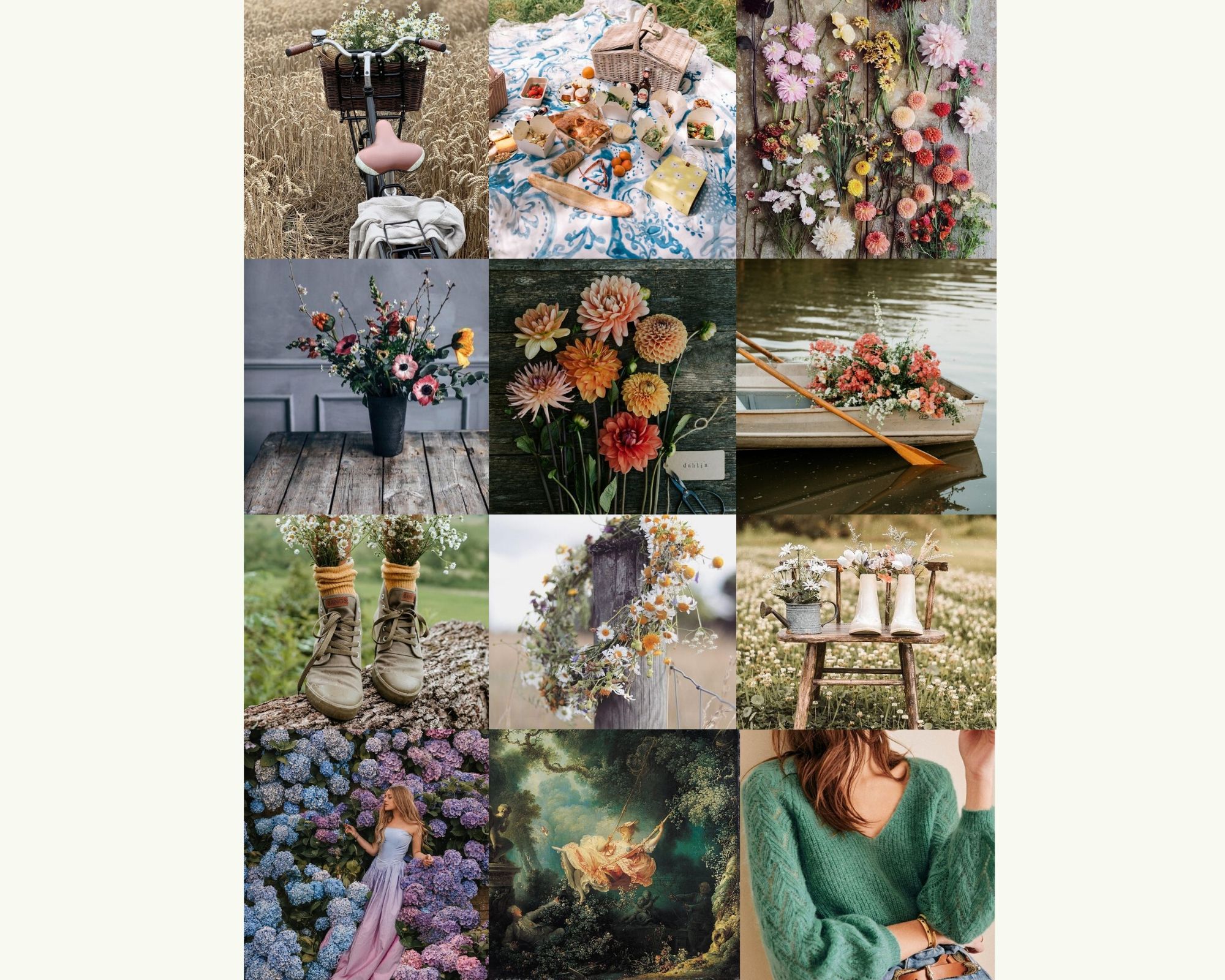 spring mood board spring mood board